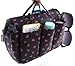 Periea Handbag Organiser Small Black With Pink Hearts - Sash