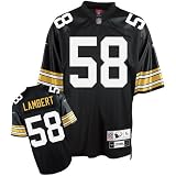 Joe Greene Black Reebok NFL Premier 1976 Throwback Pittsburgh Steelers Jersey