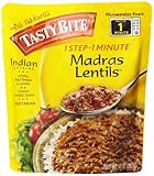 Tasty Bite Madras Lentils Entree, Heat & Eat, 10-Ounce Boxes (Pack of 6)