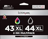 Lexmark 43XL & 44 XL Pack Color and Black High Yield Print Cartridges