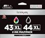 Lexmark 43XL & 44 XL Pack Color and Black High Yield Print Cartridges