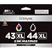 Lexmark 43XL & 44 XL Pack Color and Black High Yield Print Cartridges