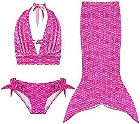 Lindada 3PCS Girl mermaid tail Bikini Set age 2-10 years old