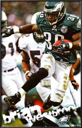 Brian Westbrook Lamina Framed Poster Print, 22x34
