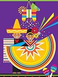 Traditional Mexican Cultural Celebration with Pinata Photographic Poster Print, 12x16