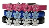 Beau Nouveau BNCOEFCBBOCB07.5 Enamel Flower Color Burst - Blue on Cobalt Blue - 6 - 7.5 Inch