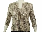 Alex Evenings Sequin Blouse Set