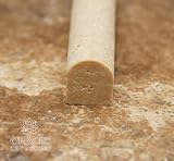 3/4' X 12' Light Travertine Bullnose Pencil Liner
