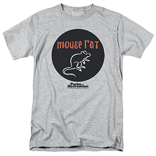 Parks and Recreation Mouse Rat Circle Mens Short Sleeve Shirt