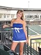 SMU - Two Toned Strapless Top