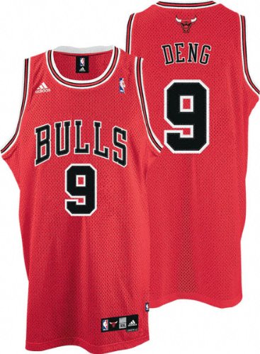 Luol Deng Jersey: adidas Red Swingman #9 Chicago Bulls Jersey