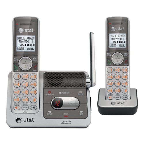 DECT6.0 Digital Dual Handset Answering System SilverBlack