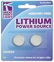 Lightwedge CR2032 Battery 2 pack