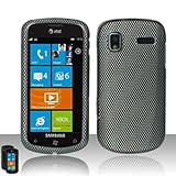 Rubberized Black Grey Carbon Fiber Check Snap on Design Case Hard Case Skin ....