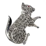 STERLING SILVER BROOCH 33X32mm - Marcasite