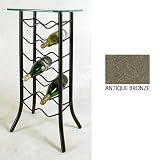 12 Bottle Wine Rack/Server - Antique Bronze Finish (Antique Bronze) (32"H x 15"W x 15"D)