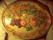 Daher Decorated Ware Tin Metal Vintage Fruit Still Life Oval Serving Tray - 953541