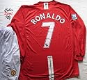MANCHESTER United C. RONALDO Soccer Jersey LONG Sleeves Adult XLarge