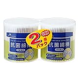 P! H182 抗菌綿棒200本  ケース入  2個パック