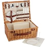 Cilio 155211 Picknick-Korb Lugano, 4 Personen, braunvon "cilio tisch..."