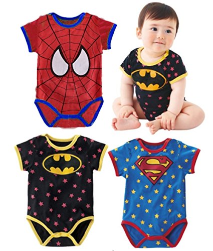 Stylesilove Super Hero Baby Boy Costume Jumpsuit
