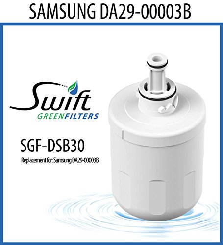 Samsung replacement water filter DA2900003, DA6100159, TADA2900003A, DA2900003AB, DA6100159AB 100% recyclable, and made in U.S.A. and Canada SGF-DSB30 (1 Pack)