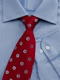 Herringbone Dress Shirt, 16.5 Long, Lavender