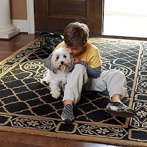 Alhambra Hand-hooked Area Rug - Maroon, 8' Round - Frontgate