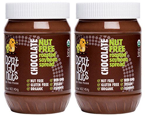 Don't Go Nuts Nut-Free Organic Roasted Soybean Spread, Chocolate, 2 Count