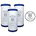 GE Compatible Water Filter Cartridges, 4.5 x 10 Inch Poly-Spun 5 Micron Filters (3) with O-Ring Replacement for WS03X10039