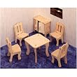 Dining Room 3D Woodcraft Construction Kit