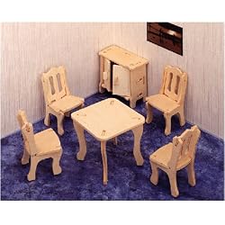 Dining Room 3D Woodcraft Construction Kit