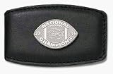 Florida Gators 3/4 Sterling Silver 2006 Bowl Championship Series Logo on Black Leather Money Clip