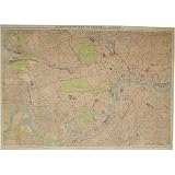 Cavallini Map Of Central London Decoupage Gift Wrap Paper