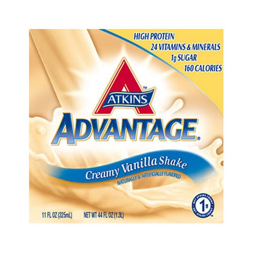 Childrens Toyshop  Health & Personal Care : Atkins Ready To Drink Shake, Vanilla, 11-Ounce Aseptic Containers (Pack of 12)