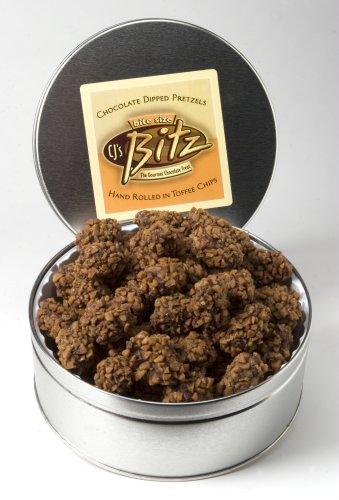 CJ's Bitz Original Tins - Chocolate Covered Pretzels