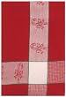 Waffle Weave 100% Cotton Red Candy Cane Dishtowel 18" X 28" Set / 6