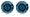 14k White Gold Round Blue Diamond Stud Earrings (3/8 cttw)