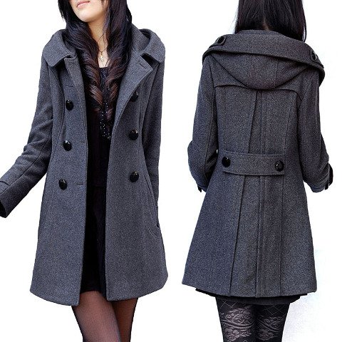 MCPU-460046 グレーXL( ウールコート ) シンプルでカッコイイ しっかり素材 ベージュ ネイビー オフィス トレンチ 通勤 入園 入学 卒業式 アウター リクルート 女性 レディース ロング ジャケット 防寒 コート トレンチ レディースコート