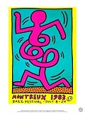 Montreux Jazz Festival Art Poster Print by Keith Haring, 12×16