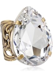 Sorrelli Teardrop Crystal Ring