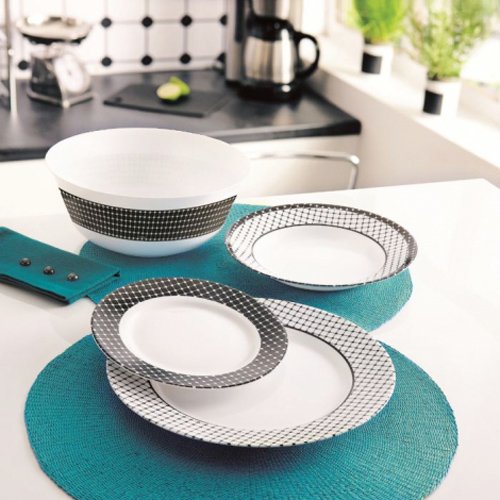 Luminarc "Tiago" Unbreakable Tempered Glass 19pcs Dinnerware Set