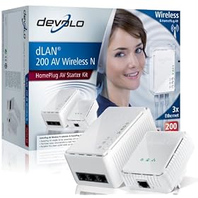 Devolo 1409 dLAN 200 AV Wireless-N Starter Kit