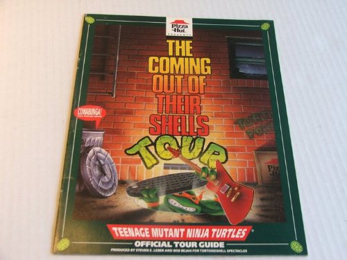  Tmnt Teenage Mutant Ninja Turtles Coming Out of Their Shells Promotional Pizza Hut Book with Fold Out Poster