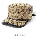 グッチ　GUCCI　ワークキャップ・帽子　GGブラウン/ベージュ　200037　【並行輸入品】