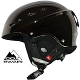 COX SWAIN USA Helm - BONE 2008 - groessenverstellbar - Schwarz Chrome - Gr. 58 - 62 cm - 
