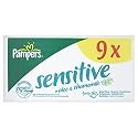 Pampers Sensitive Baby Wipes - 9 x Packs of 63 (567 Wipes)