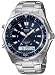 Stainless Steel Sport Analog-Digital Blue Dial