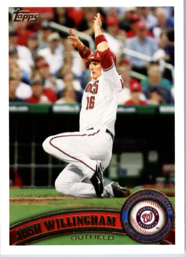 2011 Topps Baseball Card #225 Josh Willingham - Washington Nationals - MLB Trading Card In A Protective Screwdown Case