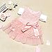 Fairy Season Cute Baby Girls Princess Party Tutu Lace Bowknot Flower Gown Dress Pink